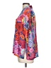 Natori 100% Polyester Floral Orange 3/4 Sleeve Blouse Size L - photo 5