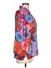 Natori 100% Polyester Floral Orange 3/4 Sleeve Blouse Size L - photo 4