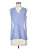 Gap Outlet Blue Pink Sleeveless Blouse Size XS - photo 1