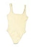 OQQ Solid Ivory One Piece Swimsuit Size M - photo 2