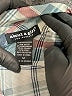 About A Girl 100% Polyester Argyle Gray Long Sleeve Blouse Size M - photo 7