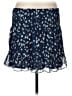 Aqua 100% Polyester Print Blue Casual Skirt Size M - photo 1