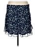 Aqua 100% Polyester Print Blue Casual Skirt Size M - photo 2