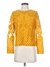 Moulinette Soeurs 100% Polyester Yellow Long Sleeve Blouse Size XS - photo 1