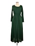 Unbranded Solid Green Casual Dress Size M (estimated) - photo 1