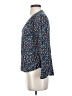 Hinge 100% Rayon Blue Long Sleeve Blouse Size XS - photo 5