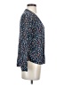 Hinge 100% Rayon Blue Long Sleeve Blouse Size XS - photo 4
