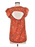 Mauve Orange Short Sleeve Blouse Size M - photo 2