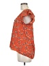 Mauve Orange Short Sleeve Blouse Size M - photo 5