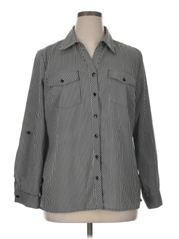 Elementz Long Sleeve Button-Down Shirt (view 1)