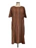 Shein Curve 100% Polyester Print Brown Casual Dress Size 12 Plus (0) - photo 1