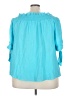 Unique Spectrum Teal 3/4 Sleeve Blouse Size 3X - photo 2