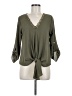 Entro 100% Polyester Green 3/4 Sleeve Blouse Size M - photo 1