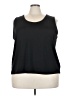 Kathie Lee Black Sleeveless T-Shirt Size 26-28w - photo 1