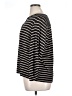 Cathy Stripes Black 3/4 Sleeve Blouse Size XL - photo 5