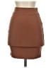 Unbranded Solid Brown Casual Skirt Size XS - photo 1