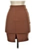 Unbranded Solid Brown Casual Skirt Size XS - photo 2