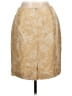 Ann Taylor 100% Silk Tan Gold Silk Skirt Size 10 - photo 2