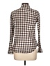 Forever 21 100% Cotton Plaid Brown Long Sleeve Button-Down Shirt Size L - photo 2
