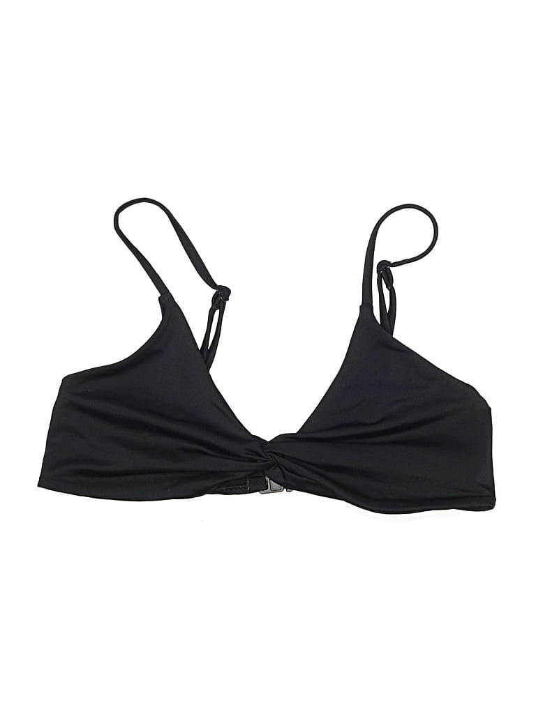 Pre-owned Skechers Swimsuit Top Black Swimwear