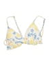 Aurelle Print Yellow Swimsuit Top Size S - photo 1