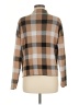 John Paul Richard Plaid Brown Turtleneck Sweater Size M - photo 2