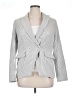 Carolina Belle Stripes Gray Blazer Size XL - photo 1
