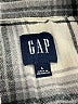 Gap 100% Cotton Plaid Gray Long Sleeve Button-Down Shirt Size L - photo 7