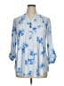 New Directions Blue 3/4 Sleeve Blouse Size 1X - photo 1