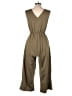Leze the label Solid Tan Green Jumpsuit Size M - photo 2