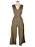 Leze the label Solid Tan Green Jumpsuit Size M - photo 1