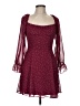 B. Smart 100% Polyester Polka Dots Burgundy Cocktail Dress Size 9 - photo 1