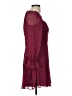 B. Smart 100% Polyester Polka Dots Burgundy Cocktail Dress Size 9 - photo 4