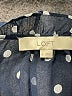 Ann Taylor LOFT 100% Polyester Polka Dots Blue Long Sleeve Blouse Size S - photo 7