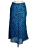 Aqua 100% Polyester Animal Print Blue Formal Skirt Size M - photo 1
