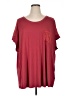 Assorted Brands Burgundy Short Sleeve Top Size XL - photo 1