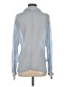 Maven West 100% Cupro Rayon Blue Long Sleeve Blouse Size XS - photo 2