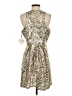 Unbranded 100% Polyester Chevron-herringbone Silver Cocktail Dress Size S (estimated) - photo 2