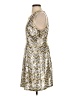 Unbranded 100% Polyester Chevron-herringbone Silver Cocktail Dress Size S (estimated) - photo 5