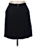 DKNY 100% Wool Solid Black Casual Skirt Size 6 - photo 2