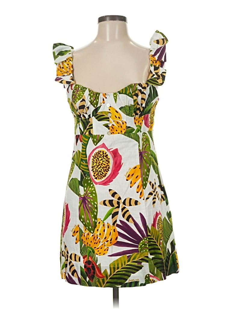 Pre-owned Farm Rio Cocktail Dress In Green