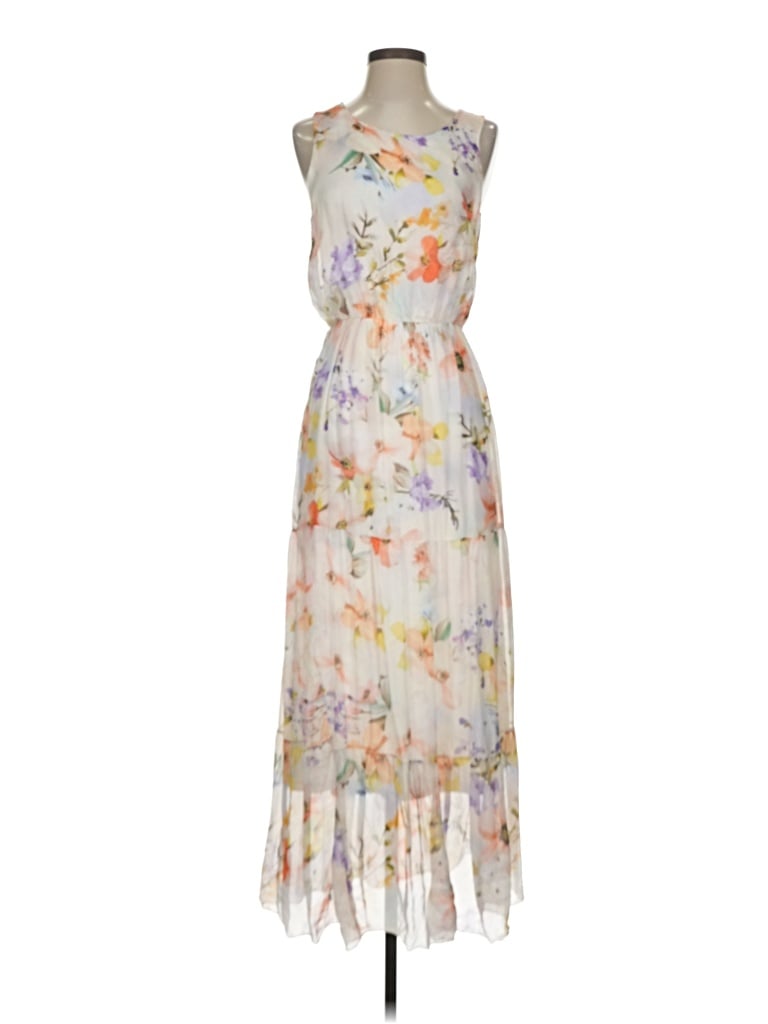 Pre-owned Assorted Brands Casual Dress In White