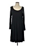 Como Black Solid Black Casual Dress Size L - photo 1