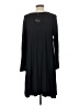 Como Black Solid Black Casual Dress Size L - photo 2