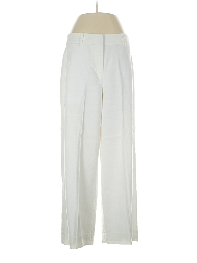 Pre-owned Jcrew Linen Pants In White