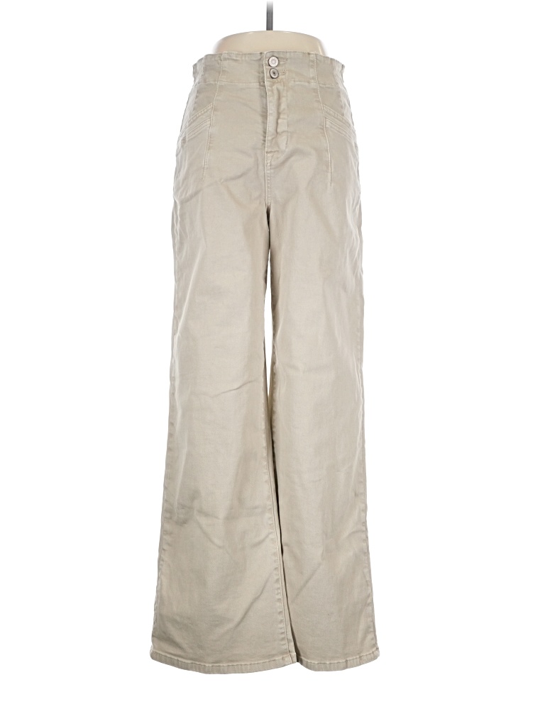 Pre-owned Mica Khaki Pant In Brown
