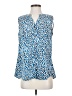 Salon Studio by Haband 100% Polyester Blue Sleeveless Blouse Size S - photo 1