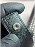 Saint Laurent Houndstooth Silver Black leather studded clutch One size - photo 6