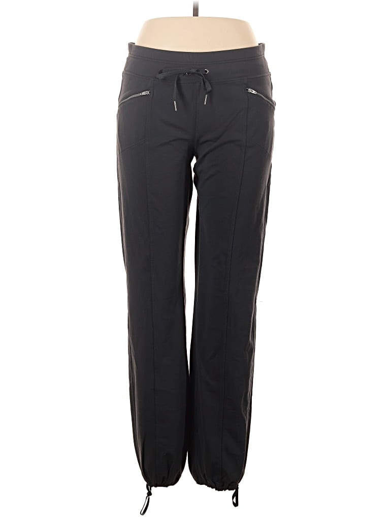 Pre-owned Athleta Track Pants In Black