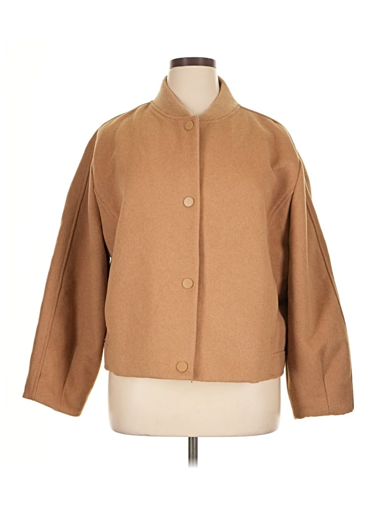 Pre-owned Ann Taylor Coat In Tan